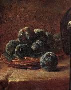 Details of Still life with plums Jean Baptiste Simeon Chardin